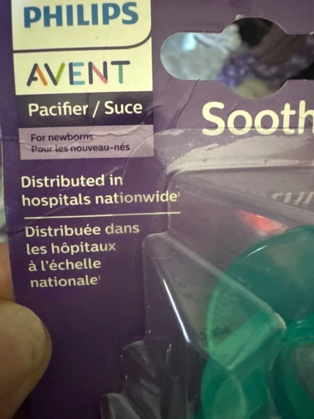 Philips Avent Soothie BPA-Free Silicone Pacifiers 0-3M 2-Pack Green Made In USA